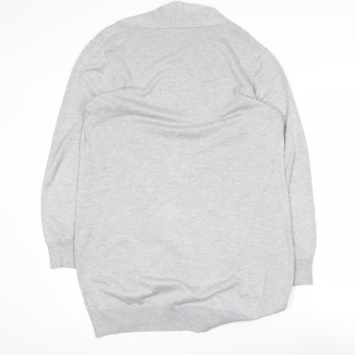 Grace Karin Women's Grey Long Sleeve Open Cardigan Size M
