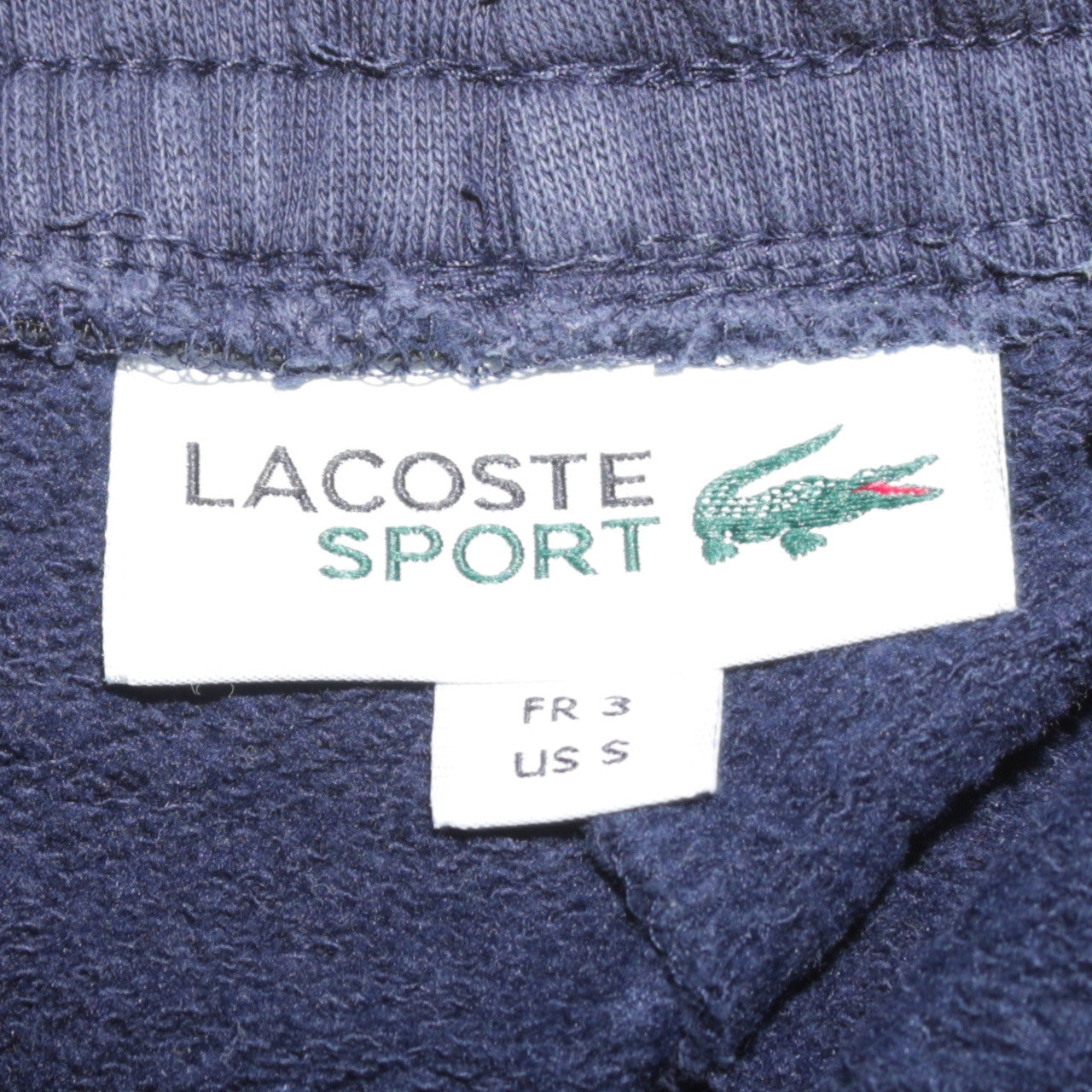 Lacoste Sport Women's Navy Blue S Jogger Sweatpants Cotton Blend