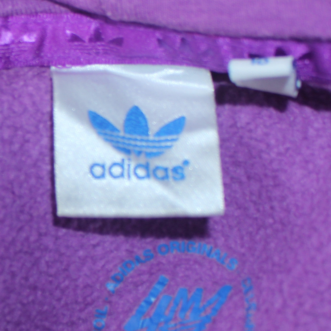 Adidas Womens Purple Pullover Hoodie Sweatshirt Size M Relaxed Fit
