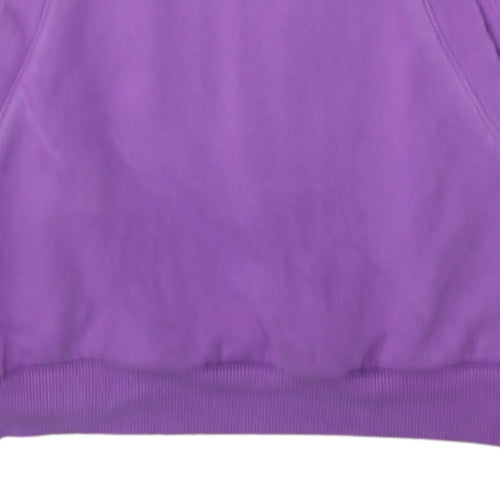 Adidas Womens Purple Pullover Hoodie Sweatshirt Size M Relaxed Fit