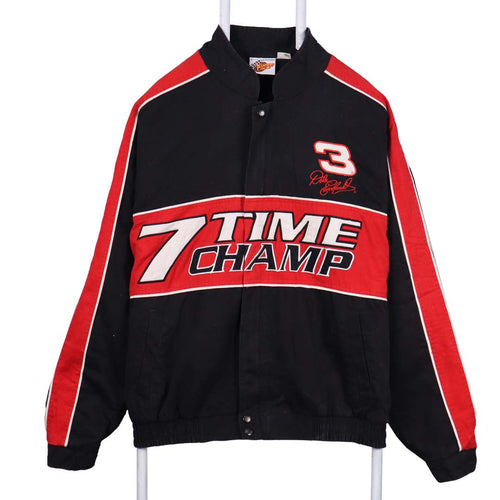 Winner's Circle Men's Black Red XL Racing Bomber Jacket