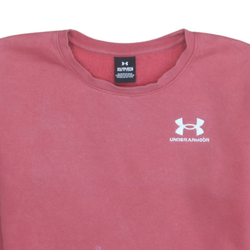 Under Armour Women’s Pink XS Pullover Crew Neck Sweatshirt