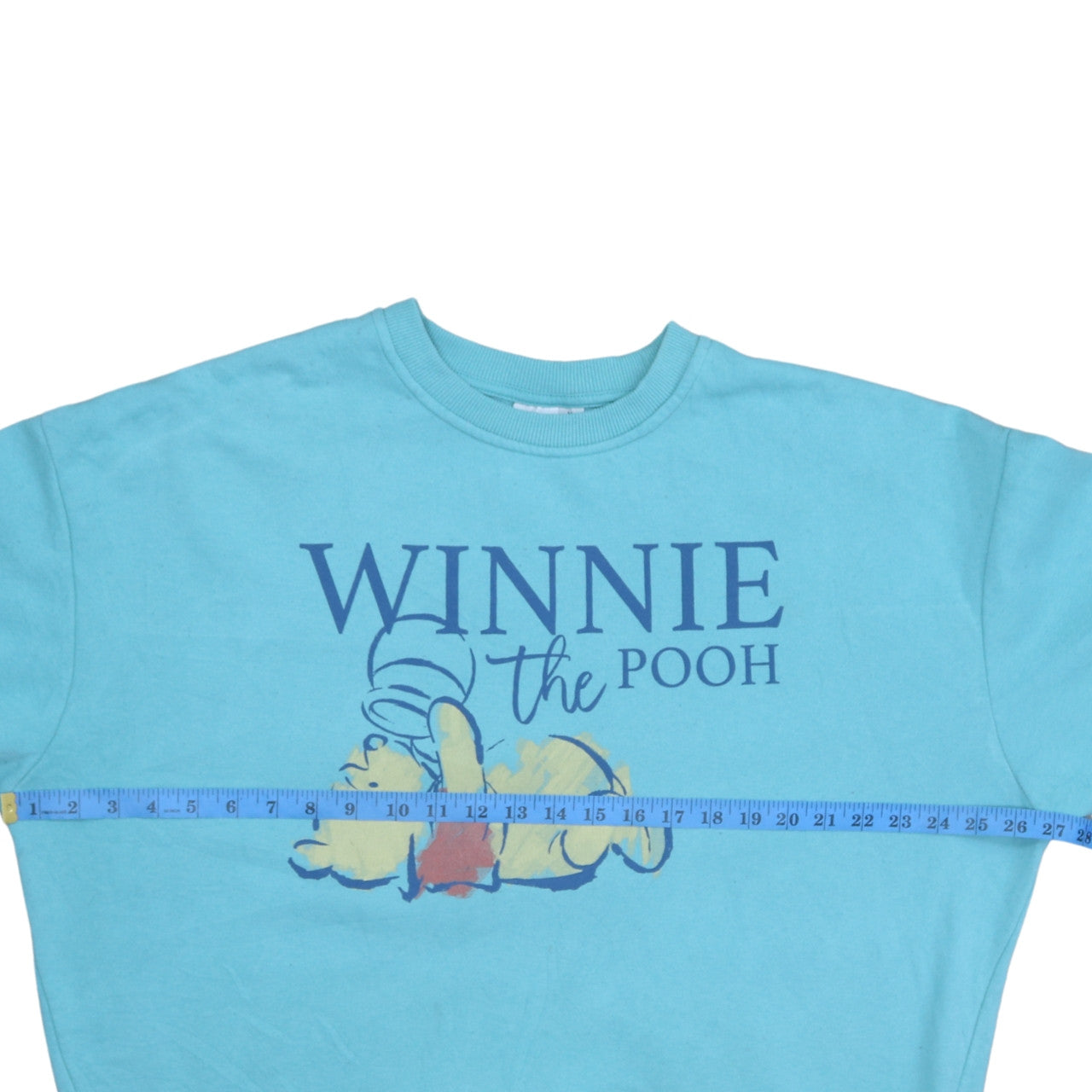 Disney Women Blue Winnie the Pooh Pullover Sweatshirt Size M 12/14