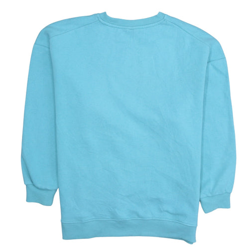 Disney Women Blue Winnie the Pooh Pullover Sweatshirt Size M 12/14