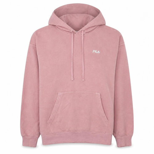 Fila Women’s Pink Pullover Hoodie L Cotton Blend Casual Sweatshirt