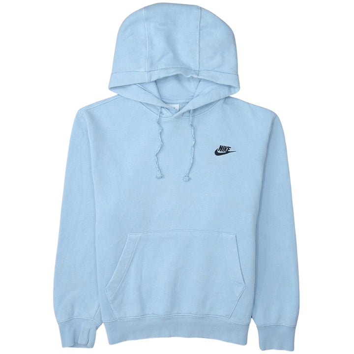 Nike Women's Blue XS Pullover Hoodie Cotton Blend Logo Sweatshirt