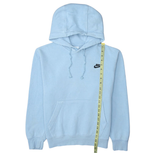 Nike Women's Blue XS Pullover Hoodie Cotton Blend Logo Sweatshirt