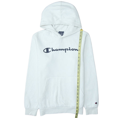 Champion Boys White Pullover Hoodie Size 13-14 Years Cotton Blend