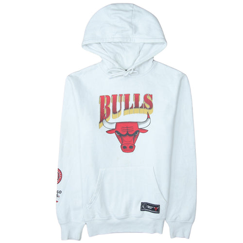 Primark NBA Chicago Bulls Men's White Pullover Hoodie XS
