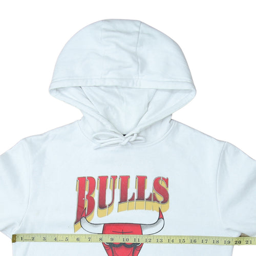 Primark NBA Chicago Bulls Men's White Pullover Hoodie XS