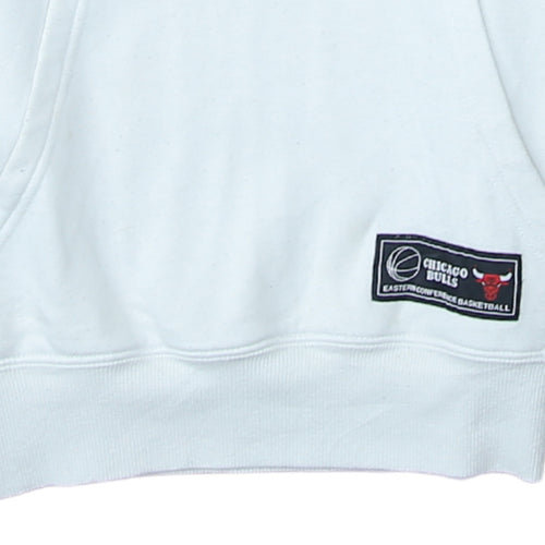 Primark NBA Chicago Bulls Men's White Pullover Hoodie XS