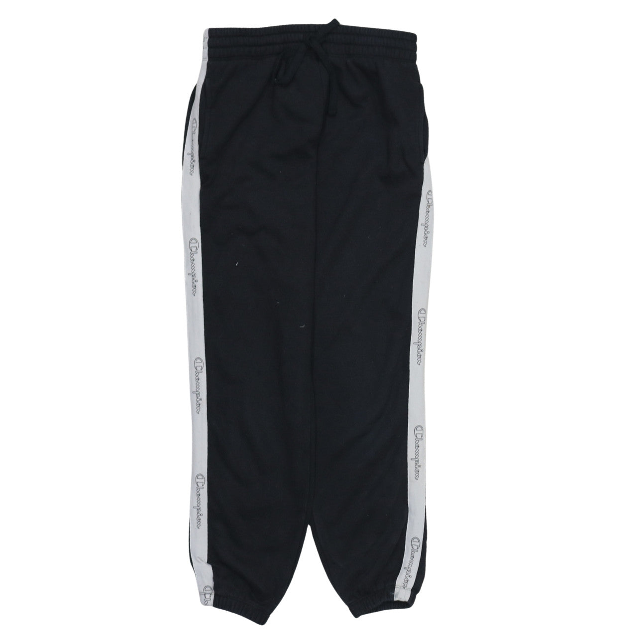 Champion Mens Black Small Logo Tape Fleece Sweatpants
