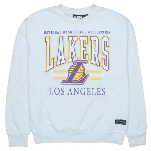 Primark Women White Los Angeles Lakers NBA Sweatshirt 2XS
