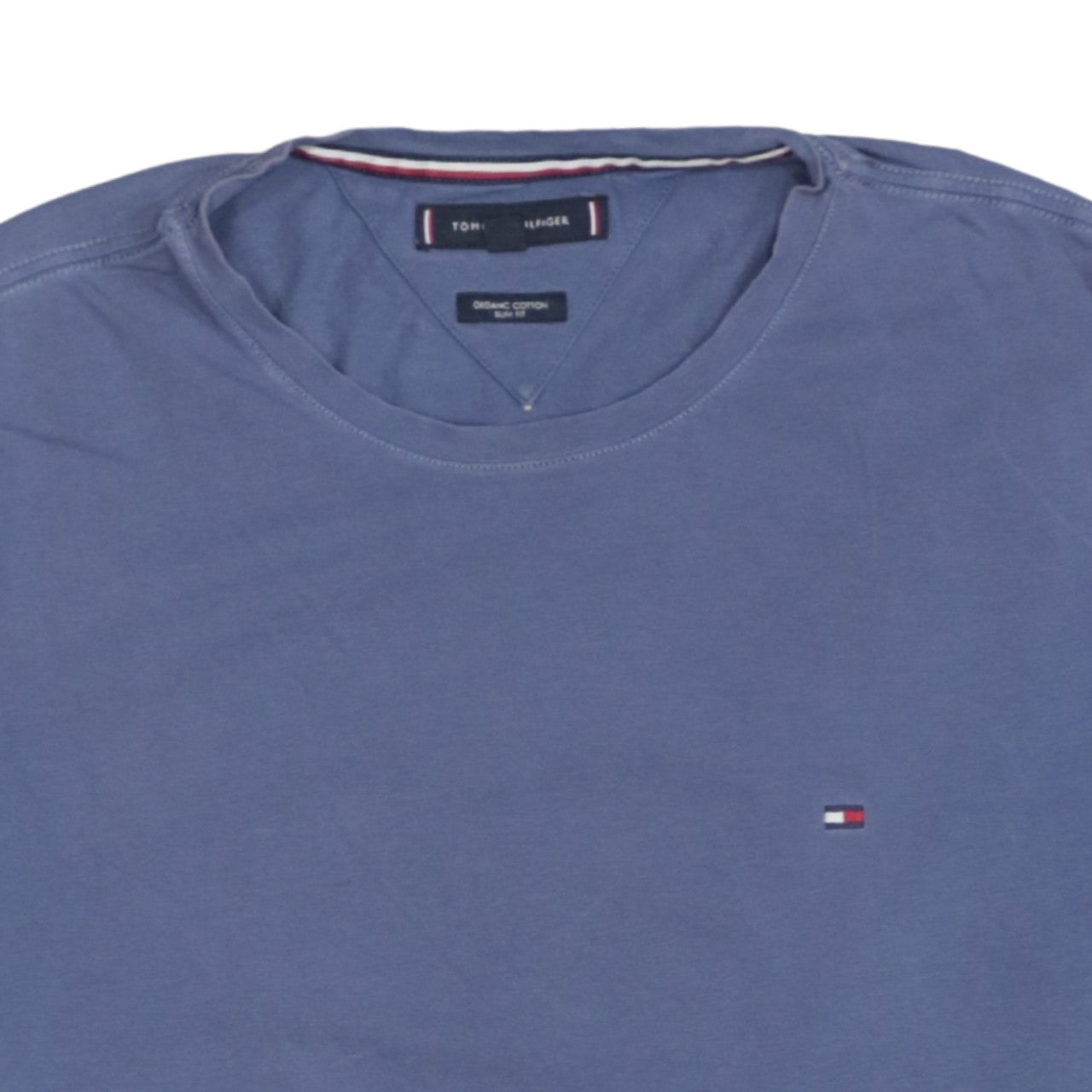 Tommy Hilfiger Men's Blue Slim Fit Organic Cotton T-Shirt M