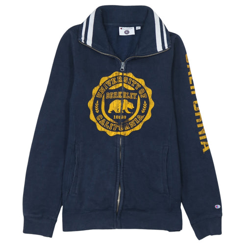 Champion Men's Blue Full Zip University Sweatshirt M