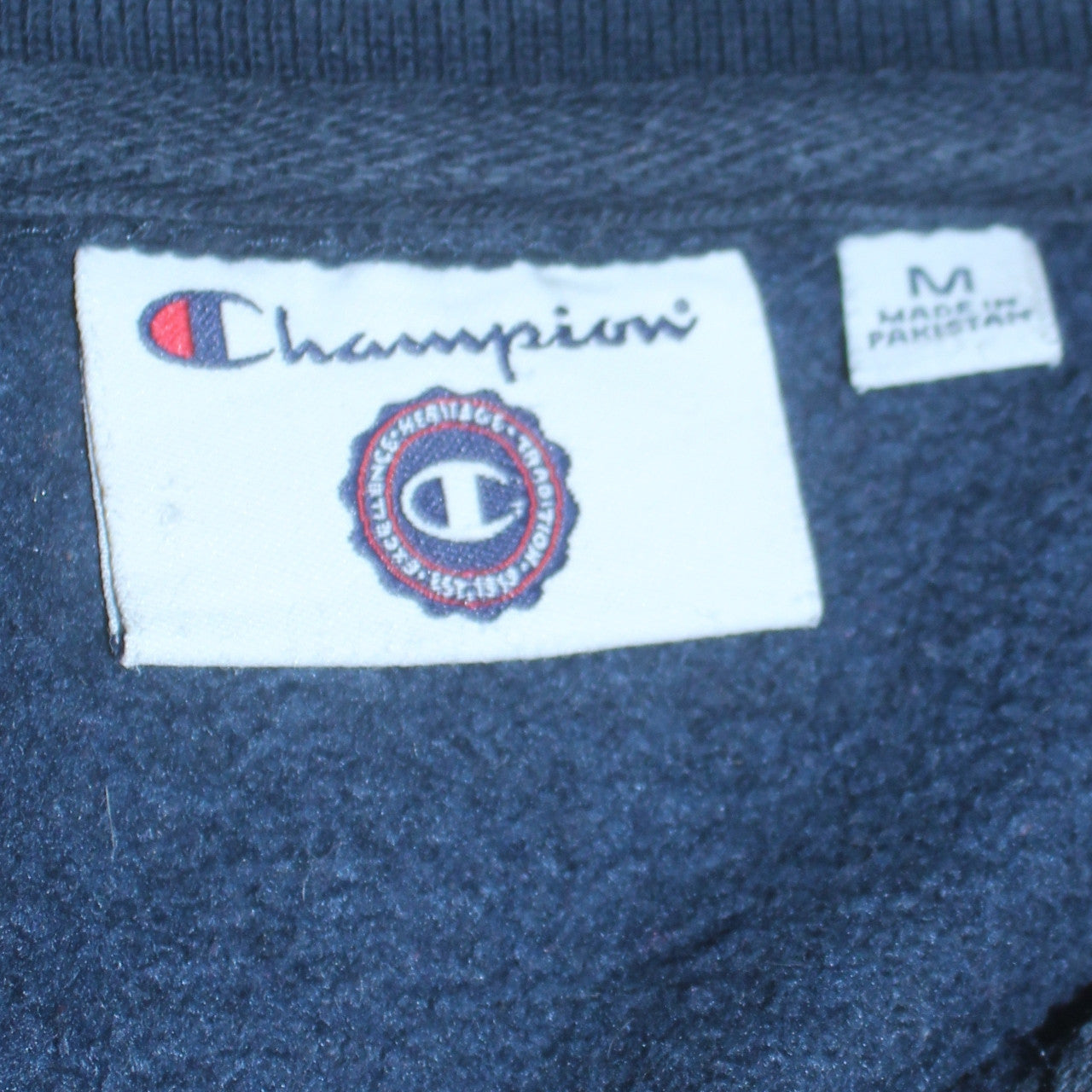 Champion Men's Blue Full Zip University Sweatshirt M
