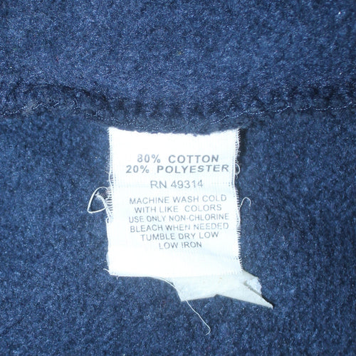 Champion Men's Blue Full Zip University Sweatshirt M