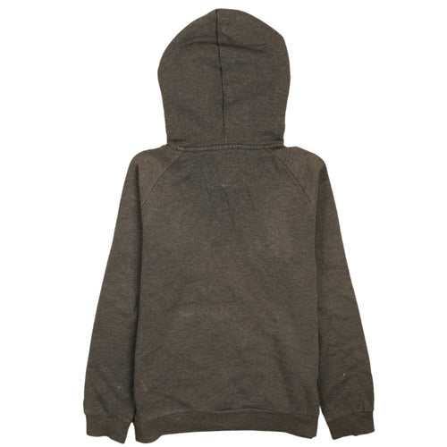 Adidas Boys Grey Pullover Hoodie 11-12 Years Logo Graphic Print