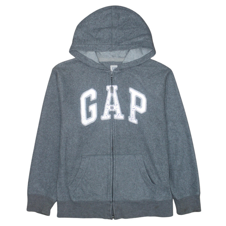 GAP Kids Boys Grey Full Zip Hoodie XXL 13-14 Years Cotton Blend