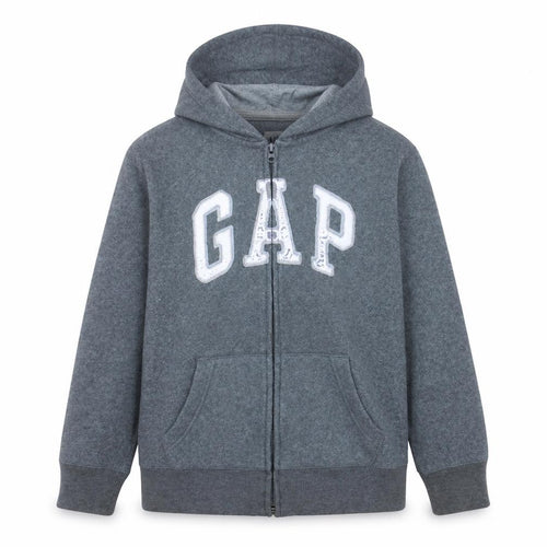 GAP Kids Boys Grey Full Zip Hoodie XXL 13-14 Years Cotton Blend