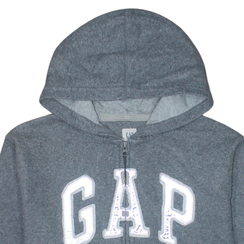 GAP Kids Boys Grey Full Zip Hoodie XXL 13-14 Years Cotton Blend