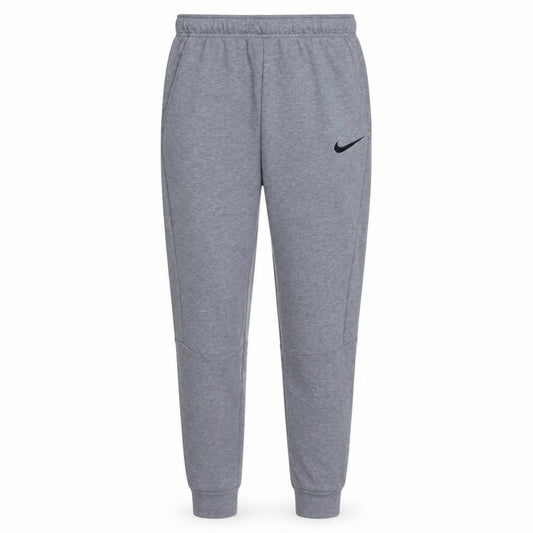 Front view of Nike Men's Grey Dri-FIT Jogger Sweatpants, size S