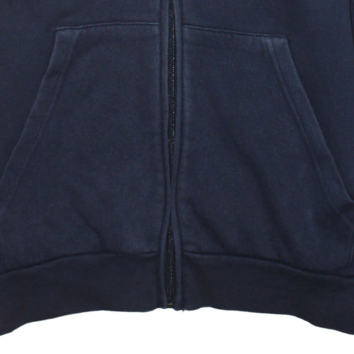 Adidas Boys Navy Blue Full Zip Hoodie Age 13-14 Years Lined Sportswear