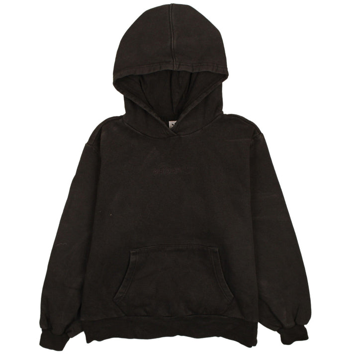 Adidas Womens Black Pullover Hoodie UK 8 Relaxed Fit Cotton Blend