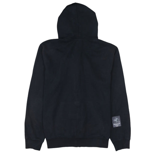 Champion Men's Black Full Zip Hoodie Size L Logo Fleece