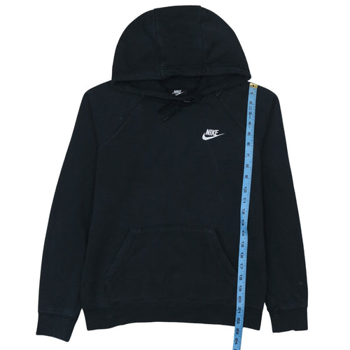 Nike Womens Black XS Pullover Hoodie with Logo Design
