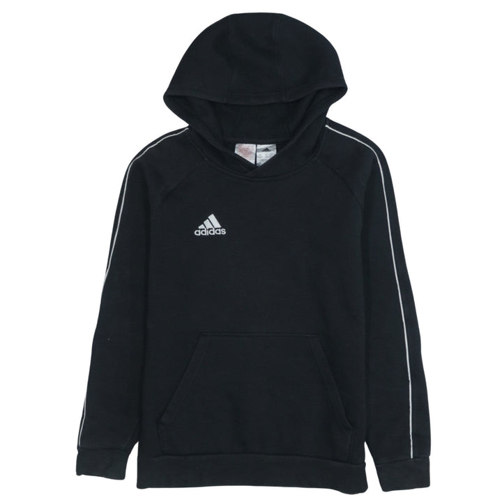 Adidas Boys Black Hoodie 13-14 Years Pullover Sportswear Sweatshirt
