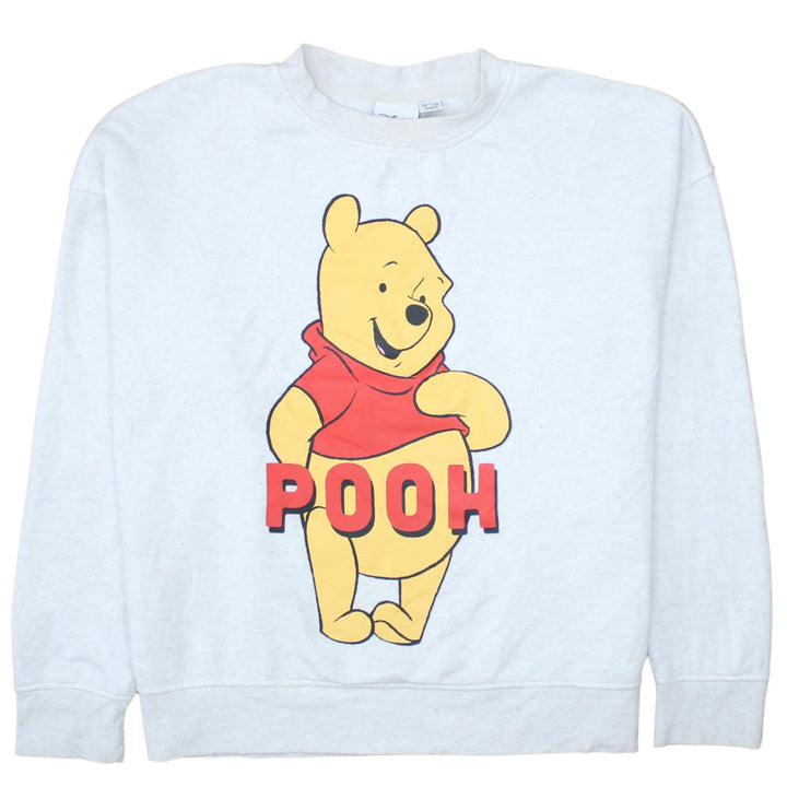 Disney Primark Women Grey Sweatshirt Small Winnie the Pooh Print
