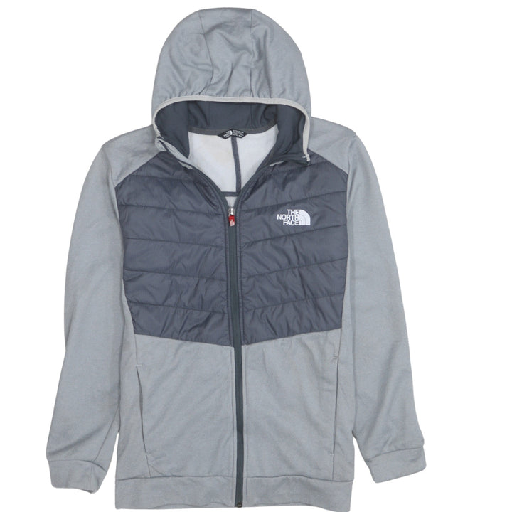 The North Face Boys Grey Hooded Full Zip Puffer Jacket 18-20 Years