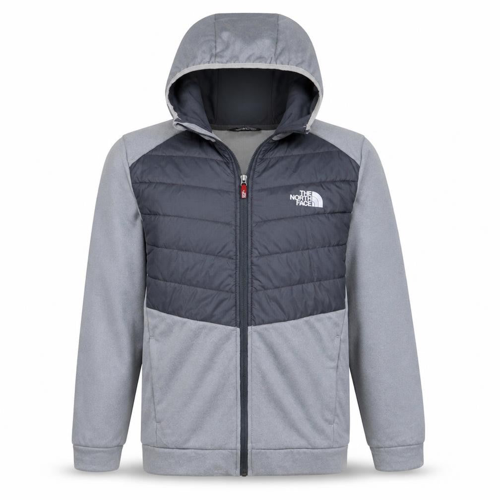 The North Face Boys Grey Hooded Full Zip Puffer Jacket 18-20 Years