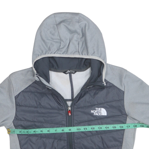 The North Face Boys Grey Hooded Full Zip Puffer Jacket 18-20 Years