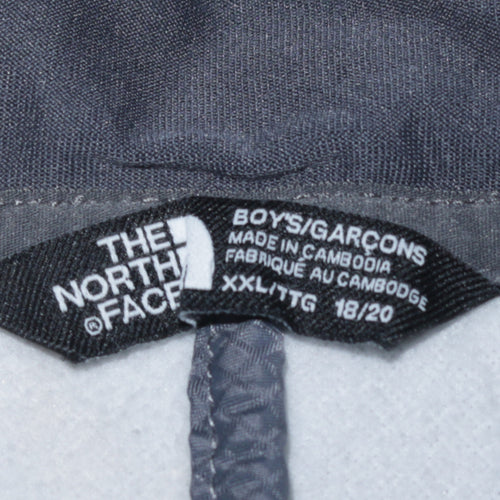 The North Face Boys Grey Hooded Full Zip Puffer Jacket 18-20 Years