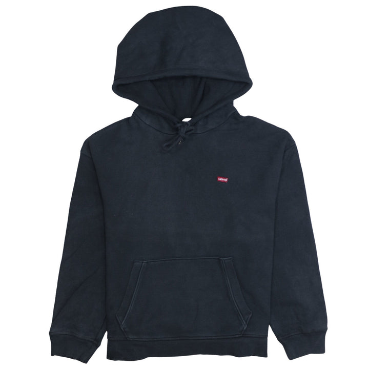 Levi's Men's Black Pullover Hoodie M Regular Fit Fleece Sweatshirt