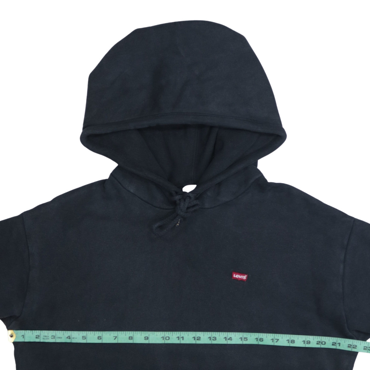 Levi's Men's Black Pullover Hoodie M Regular Fit Fleece Sweatshirt