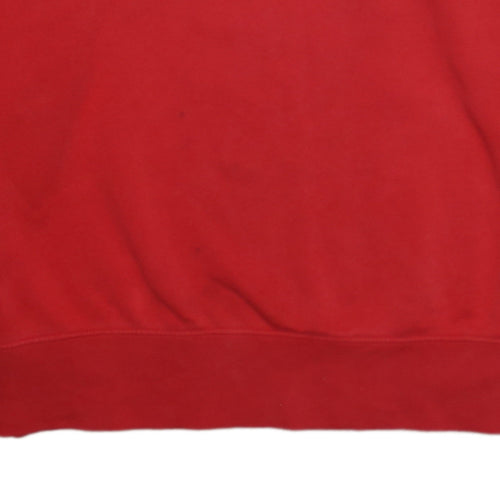 Nike Men's Red Crew Neck Pullover Sweatshirt Size S
