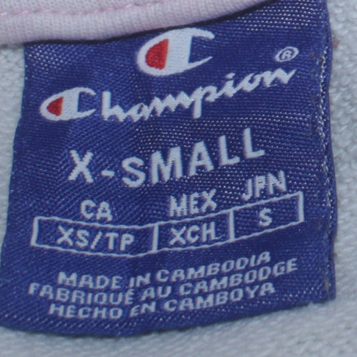 Champion Womens XS Pink Tie Dye Pullover Hoodie Sweatshirt