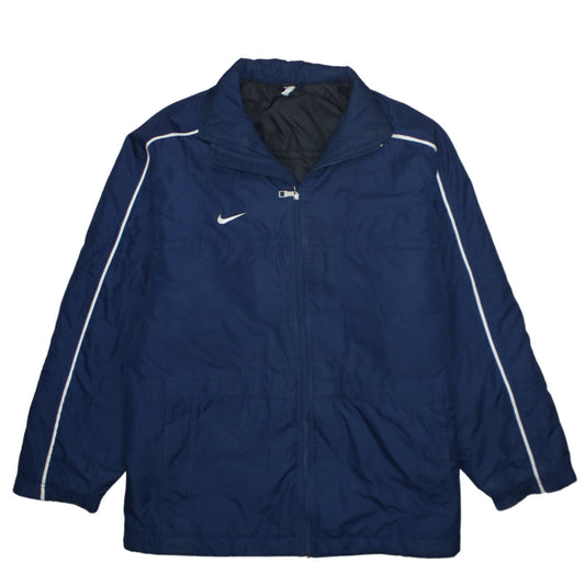 Nike Men’s Blue Full Zip Puffer Jacket Size M Regular Fit