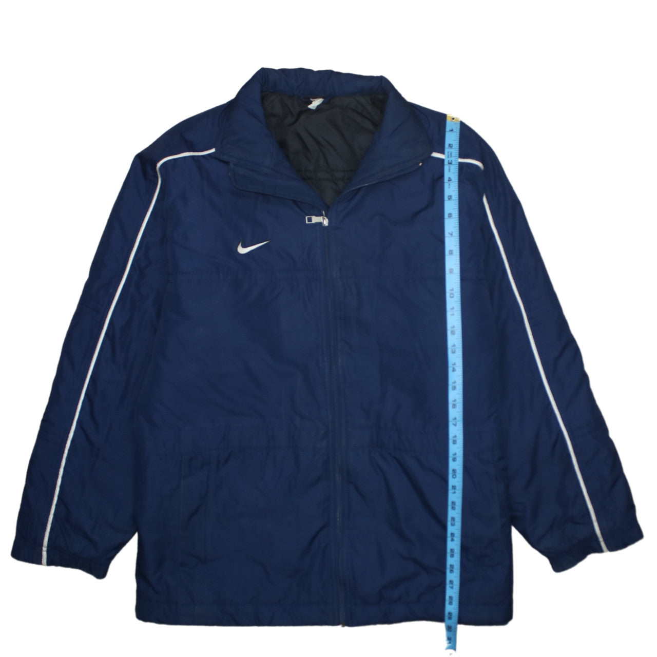 Nike Men’s Blue Full Zip Puffer Jacket Size M Regular Fit
