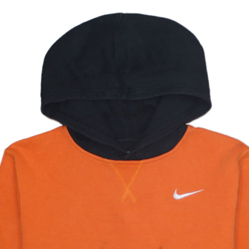 Nike Boys Orange Pullover Hoodie XL (13-15 Years) Hooded Sweatshirt