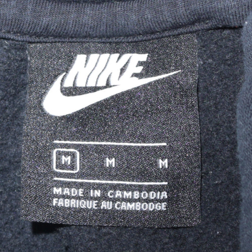 Nike Men's Black Pullover Hoodie Hoodie M Logo Fleece Sweatshirt