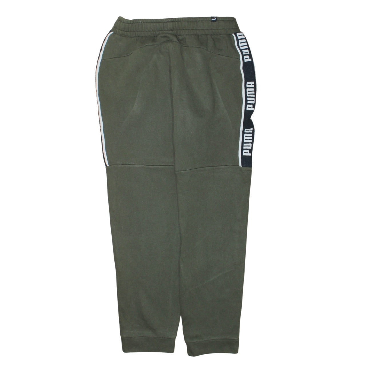 Puma Men’s Green Jogger Sweatpants M Fleece Tapered Fit