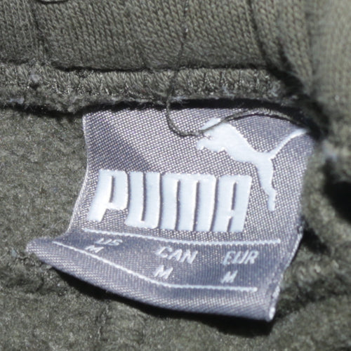 Puma Men’s Green Jogger Sweatpants M Fleece Tapered Fit