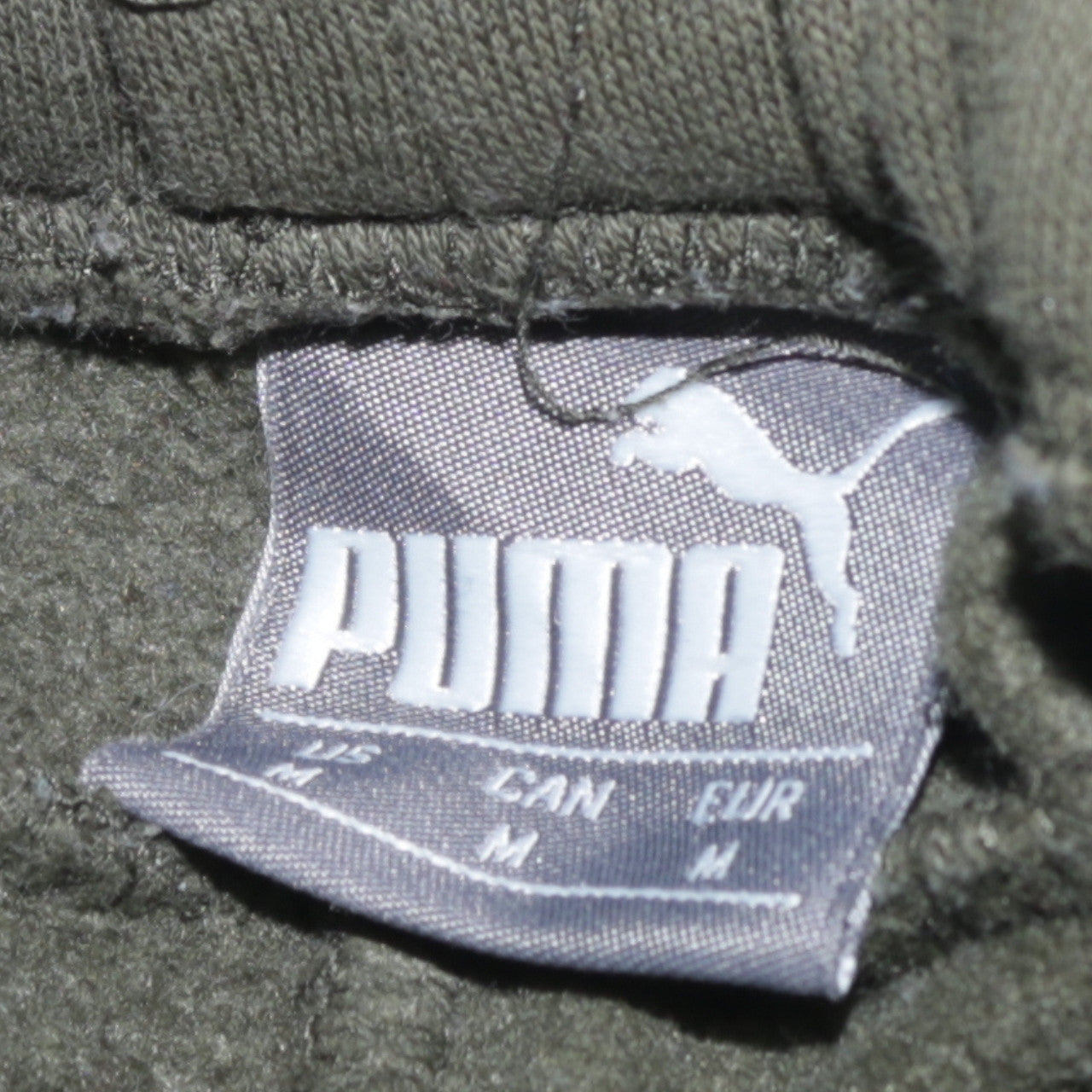 Puma Men’s Green Jogger Sweatpants M Fleece Tapered Fit