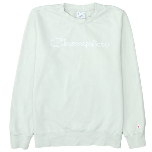 Champion Men's White XL Pullover Sweatshirt Embroidered Logo