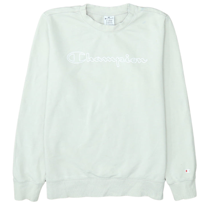 Champion Men's White XL Pullover Sweatshirt Embroidered Logo