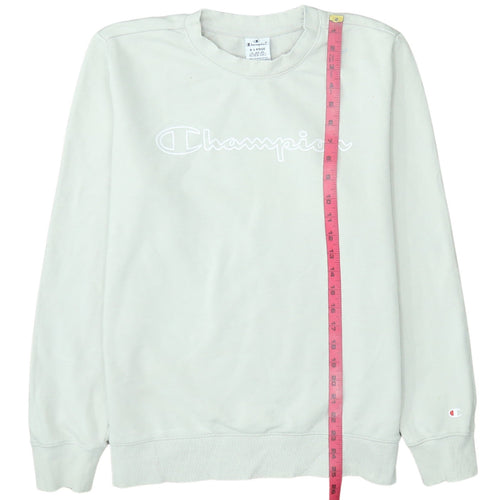 Champion Men's White XL Pullover Sweatshirt Embroidered Logo